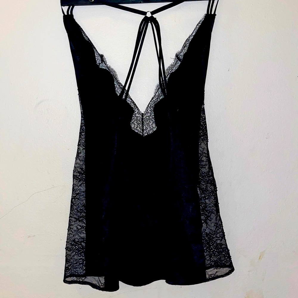 Victoria’s Secret Satin lace sides and front slip/ Lingerie  size M